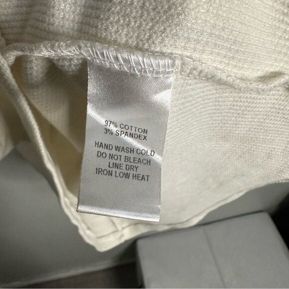 Lulus Waffle Knit Cowl Neck Long Sleeve Mini Short Dress Cream Womens Large - Picture 7 of 8